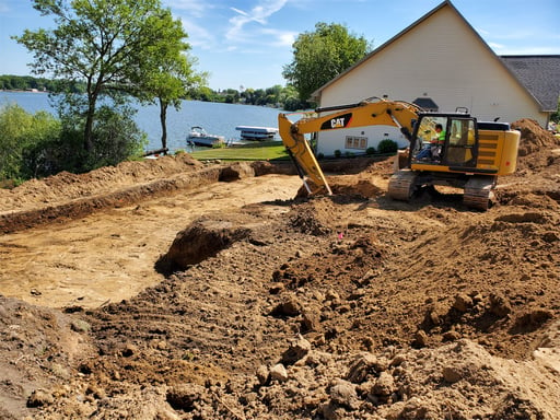 excavating a new lot