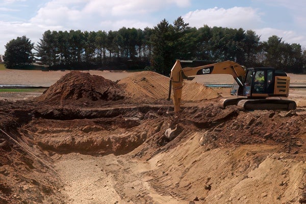 excavator digging